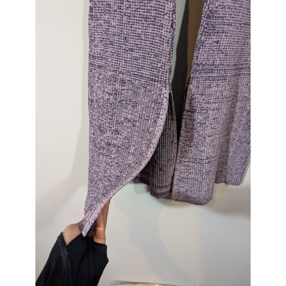NWT Revolve Le Ore Women Rimini High-Rise Knit Flare Lilac Pants Sz S Boho Artsy - Picture 5 of 9